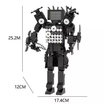 2023 3D Спикерман Детский блок пластиковый игровой конструктор для подростков и детей унитаз Skibidi