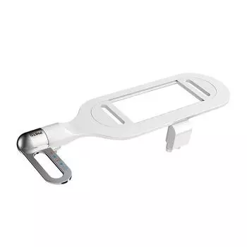 2023 Биде-крепление для сиденья унитаза, самоочищающееся, фронтальное и заднее омывание, неэлектрическое механическое ABS Plastic белый