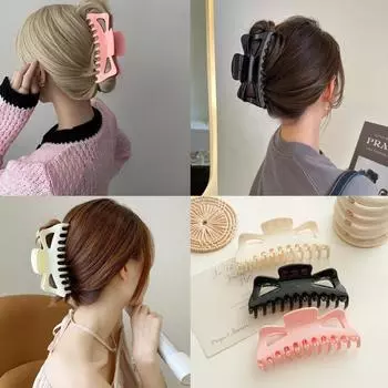 2023 Большая заколка для волос с большим объемом волос для женщин в Южной Корее Белая заколка для волос Толстая заколка для волос Заколка для волос на затылке в форме акулы Ювелирные изделия