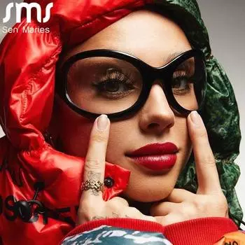 2023 Большие солнцезащитные очки в стиле стимпанк, новые женские и мужские дизайнерские солнцезащитные очки класса люкс, солнцезащитные очки, женские очки Y2k - солнцезащитные очки China