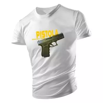 2023 четыре сезона для взрослых мужская футболка с круглым вырезом спортивная свободная быстросохнущая модная модная футболка с принтом пистолета многоцветная с коротким рукавом XXL