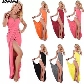 2023 Cover Up Warp Парео платья Полотенце Купальники с открытой спиной Женское пляжное платье Сексуальная пляжная одежда на бретельках Платье большого размера