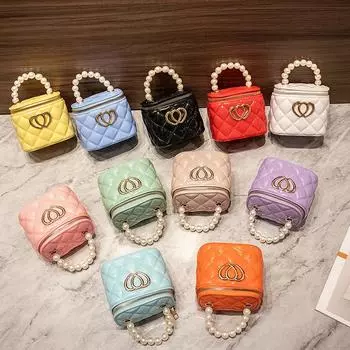 2023 Diamond Bucket Jelly Mini Bag с украшением в виде двух сердец - женская сумка-мессенджер через плечо