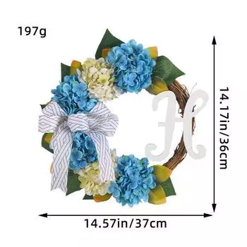 2023 Flower Dead Branch Bow Hydrangea Flower Ring Wedding Arrangement Props Photography Decoration