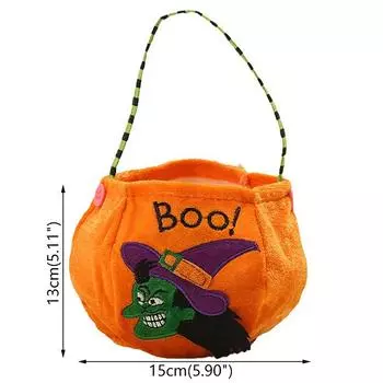 2023 Хэллоуин сумка конфет Хэллоуин тыква ведьма черная кошка сумка подарочный пакет дети подарок счастливой вечеринки Хэллоуин декор
