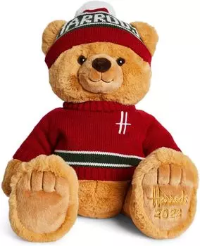2023 Harrods Рождественский медведь Тедди мягкая игрушка «Бесплатная упаковка» Медведь, Медведь,