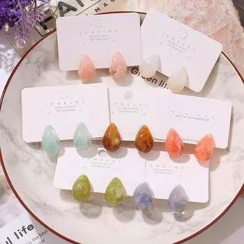 2023 классические ретро подвески в виде капель воды, индивидуальные модные серьги, изысканные темпераментные простые ювелирные серьги 01