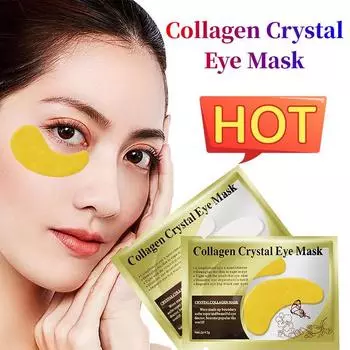 2025 Коллагеновая маска для глаз с кристаллами для женщин 1 Pcs золотой
