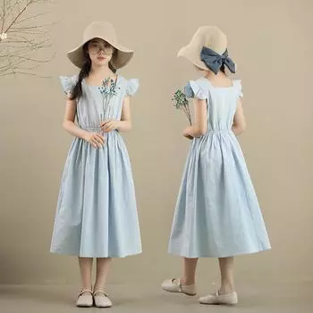 2023 летнее платье для девочек, платье принцессы, детское модное платье 130cm