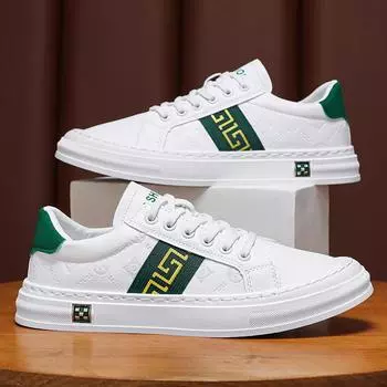 2023 летние новые маленькие белые туфли, мужская обувь, трендовая повседневная обувь, белые все модные мужские туфли-доски 39