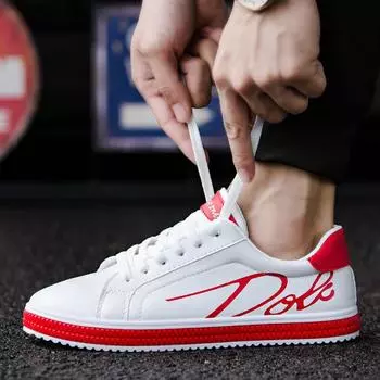 2023 летние новые мужские белые туфли, модная спортивная обувь для отдыха 39 чёрный