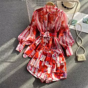 2025 Лето Новый Женский Осенне-Зимний Комплект Из Двух Частей Женский Костюм Офисная Женская Одежда M синий