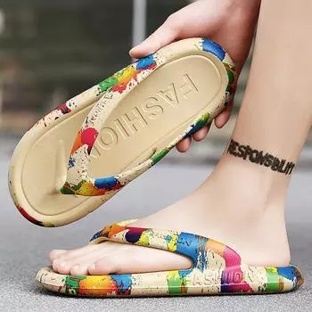 2023 летняя новая верхняя одежда, пляжные уличные повседневные тапочки на толстой подошве, противоскользящие и неприятные запахи 39