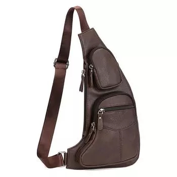 2023 Men s Trendy Chest Crossbody Bag: Versatile Shoulder and Street Backpack for Sports & Commute.
