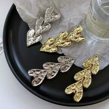 2023 Металлические заколки для волос в форме сердца, набор для женщин, заколки с геометрическим рисунком в стиле ретро, аксессуары для волос для девочек, модные ювелирные изделия, головные уборы