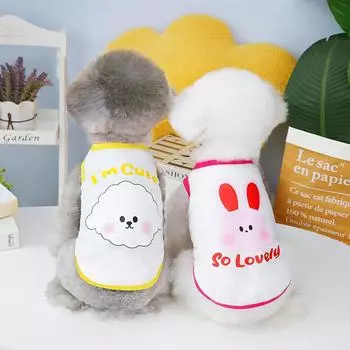 2023 милый трехцветный жилет с животными, одежда для домашних животных, одежда для щенков, оптовая продажа, одежда для Тедди, жилет, одежда для собак, одежда для домашних животных, Ropa S