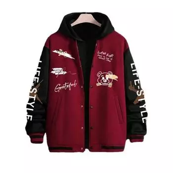 2023 Модная мужская бейсбольная куртка, свободная повседневная куртка 2XL бежевый