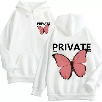 2023 модная осенняя женская толстовка с капюшоном «взрыв», толстовка с бабочкой, толстовки с принтом, черные женские толстовки с длинными рукавами в стиле Харадзюку S чёрный