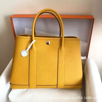 2023 Модная садовая сумка из натуральной кожи: Женская сумка через плечо и дамская сумочка большой вместимости