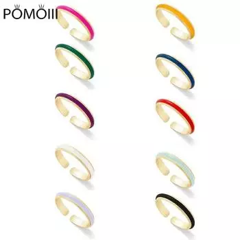 2023 модное изысканное зеленое, черное, красное, фиолетовое кольцо на палец для женщин, мужчин и девочек, регулируемые открытые кольца, подарки, ювелирные аксессуары