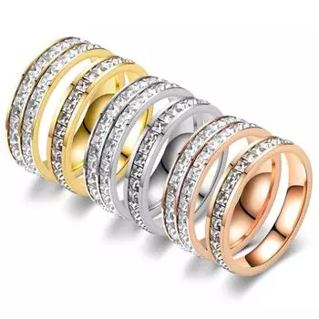 2023 Модное новое нишевое маленькое квадратное кольцо с бриллиантом в подарочной упаковке 10