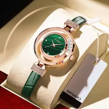 2023 модные модные часы, роскошные ювелирные изделия, розовые кожаные кварцевые часы, водонепроницаемые модные женские часы