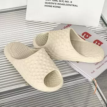 2023 модные мужские и женские тапочки, новые летние сандалии для влюбленных на мягкой подошве, нескользящие шлепанцы 36-37 белый