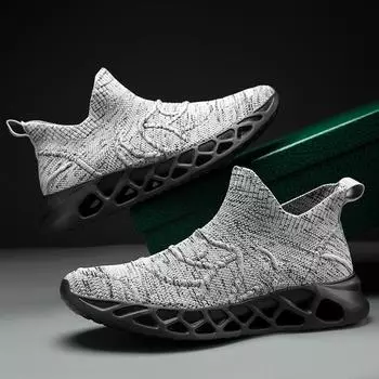 2023 модные повседневные прогулочные туфли без шнуровки для мальчиков, осенне-весенние спортивные повседневные кроссовки для бега и путешествий 38 чёрный