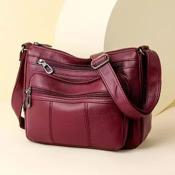 2023 модные простые женские сумки через плечо, высококачественные мягкие сумки на плечо из искусственной кожи для женщин, роскошные дизайнерские сумки-мессенджеры чёрный