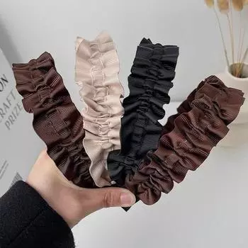 2023 Модные резинки для волос обручи для волос Корейские однотонные повязки на голову Дизайнерская широкая повязка для волос для женщин и девочек Аксессуары для волос Головные уборы