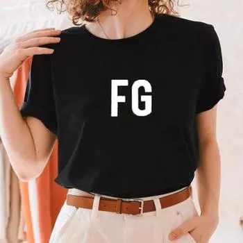2023 модный простой летний топ с буквенным принтом и короткими рукавами, новая женская одежда Y2k, трендовая женская футболка большого размера M