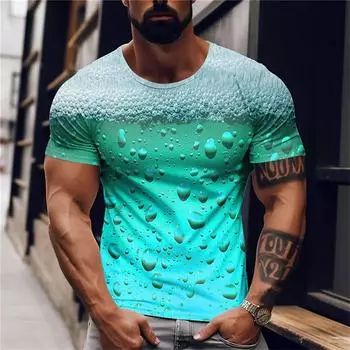 2023 Мужская футболка с 3D-принтом, пивная футболка для мужчин, забавная мужская рубашка, повседневная летняя уличная одежда, унисекс, футболка, верхняя мужская одежда S