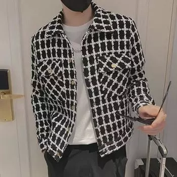 2023 Мужская модная свободная куртка в стиле High Street в Гонконге и Харадзюку 3XL чёрный