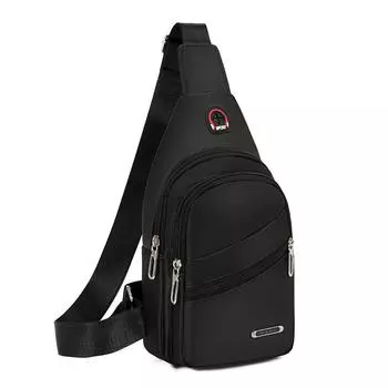 2023 Мужская повседневная водонепроницаемая сумка через плечо из ткани Оксфорд - модный рюкзак-мессенджер в корейском стиле серый