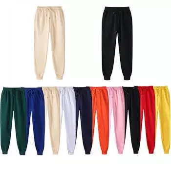 2023 мужские и женские длинные брюки, осенние и зимние мужские повседневные флисовые спортивные штаны, мягкие спортивные штаны, спортивные штаны, S-4XL S чёрный