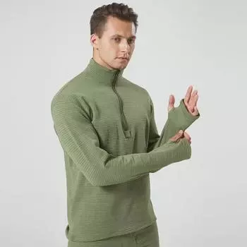 2023 Мужской тактический термобелье Military Eagle - воротник-стойка, плюс бархат, теплый, эластичный, плотные длинные рукава XXL чёрный