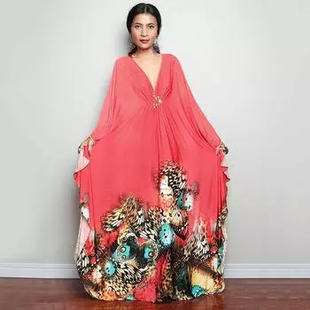 2023 накидки с принтом, сексуальное ручное плетение с глубоким v-образным вырезом, летнее пляжное платье, туника, кафтан, женская пляжная одежда, купальник, накидка, Robe de plage Q1289 One Size розовый