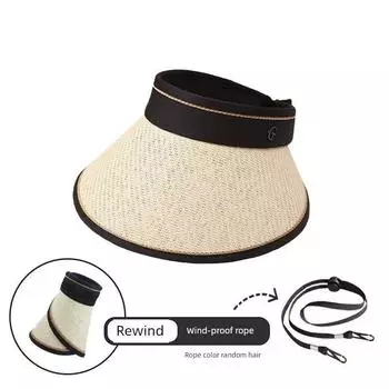 2023 New Arrival Big Brim Sun Protection Hat Women s UV-Proof Sun Hat Summer Cycling Women s Roll-up Sun Hat UV Beige Adjustable