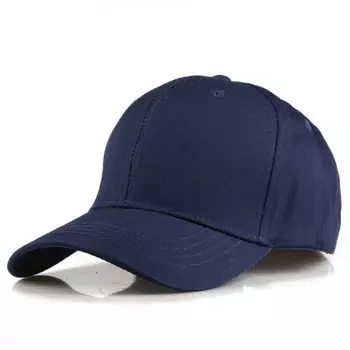 2023 New Arrival Hard Top Washed Pure Cotton Pure Color Light Board Baseball Cap Female Male Baseball Cap Casual Peaked Cap Korean Style Hat Navy blue