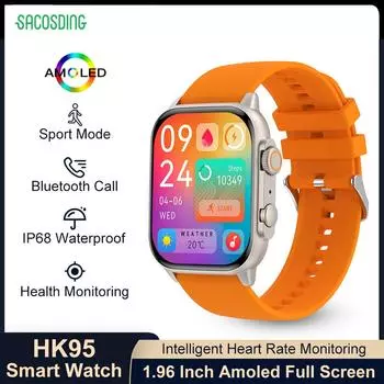 2023 NFC умные часы мужские AMOLED 410*502 HD экран Bluetooth вызов IP68 водонепроницаемые умные часы для SACODING