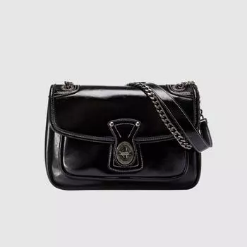 2023 Новая квадратная сумка через плечо с цепочкой в стиле ретро, большая вместительная сумка для женщин белый