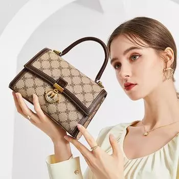 2023 Новая модная летняя винтажная сумка через плечо, сумка на одно плечо, портативная маленькая квадратная сумка для женщин M