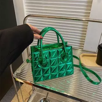 2023 новая модная маленькая квадратная сумка на одно плечо в иностранном стиле, простая ручная сумка через плечо