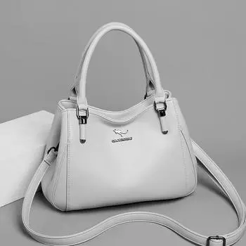 2023 Новая модная повседневная женская сумка через плечо большой вместимости, женская сумка через плечо 30x10x21cm серый