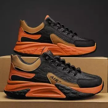 2023 Новая модная спортивная обувь Кроссовки Противоскользящие износостойкие мужские туфли на толстой подошве Уличные кроссовки Легкие амортизирующие кроссовки