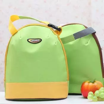 2023 Новая ручная утолщенная изоляционная сумка, уличная сумка для пикника, студенческая удобная изоляционная сумка для риса синий