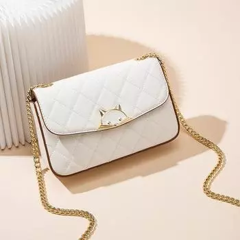 2023 Новая стильная маленькая сумка с цепочкой для ароматов, модная универсальная трендовая маленькая квадратная сумка на одно плечо, маленькая сумка через плечо M