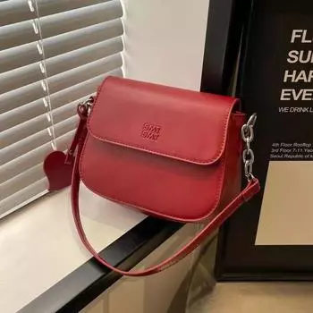 2023 Новая высококачественная текстурированная, уникальная осенне-зимняя универсальная сумка на одно плечо с диагональным плечом в стиле ретро