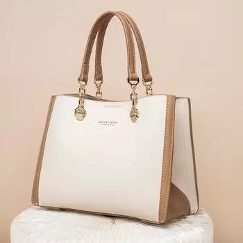 2023 Новая женская сумка большой емкости, простая и модная сумка через плечо для мамы, сумка через плечо M белый