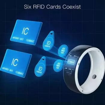 2023 Новейшее смарт-кольцо Jakcom R5 с 6 RFID-картами Smart Sharing Смарт-носимое устройство для мобильных телефонов GPS ID IC NFC IOS Android WP S